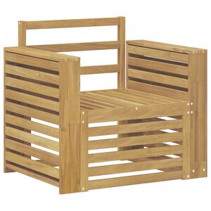 vidaXL Outdoor-Sofagarnitur Massivholz Akazie Wei&szlig;