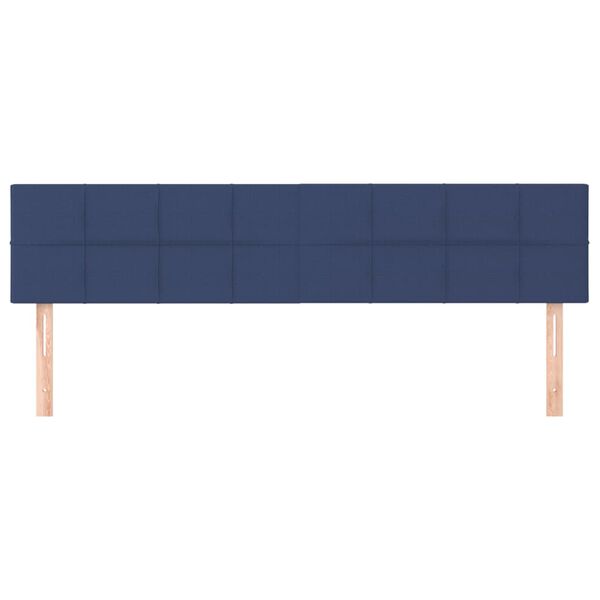 vidaXL Kopfteile Blau 180x5x78/88 cm Stoff