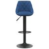 vidaXL Barhocker 2 Stk. Blau Samt