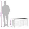 vidaXL Gartenbox mit Lüftungsschlitzen 113x50x56 cm Massivholz Akazie