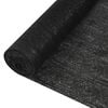 vidaXL Zaunblende Schwarz 1,2x25 m HDPE 150 g/m²