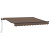 vidaXL Einziehbare Markise Taupe 3,5 x 2 m Stoff
