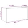 vidaXL Bad-Wandschrank Sonoma-Eiche 60x25x30 cm Holzwerkstoff