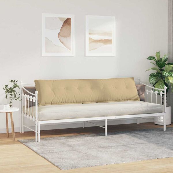 vidaXL R&uuml;ckenkissen Grau-Gr&uuml;n 200 x 50 cm Cordstoff