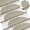 vidaXL Stufenmatten Selbstklebend Sisal-Optik 30Stk. 56x17x3cm
