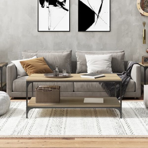 vidaXL Couchtisch Sonoma-Eiche 100x50x40 cm Holzwerkstoff