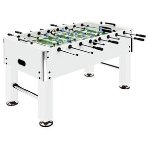 vidaXL Kickertisch Stahl 60 kg 140x74,5x87,5 cm Wei&szlig;