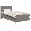 vidaXL Bettrahmen Taupe 100 x 200 cm Polyester