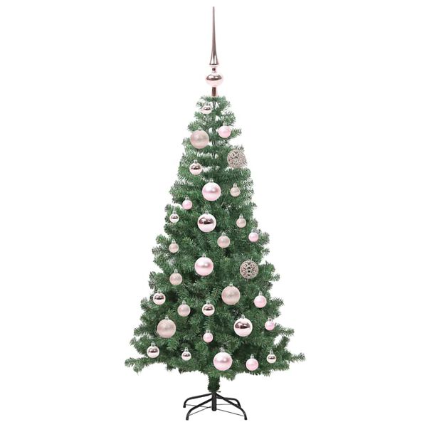 vidaXL Weihnachtsbaum mit 150 LEDs mit St&auml;nder Gr&uuml;n 120 cm PVC