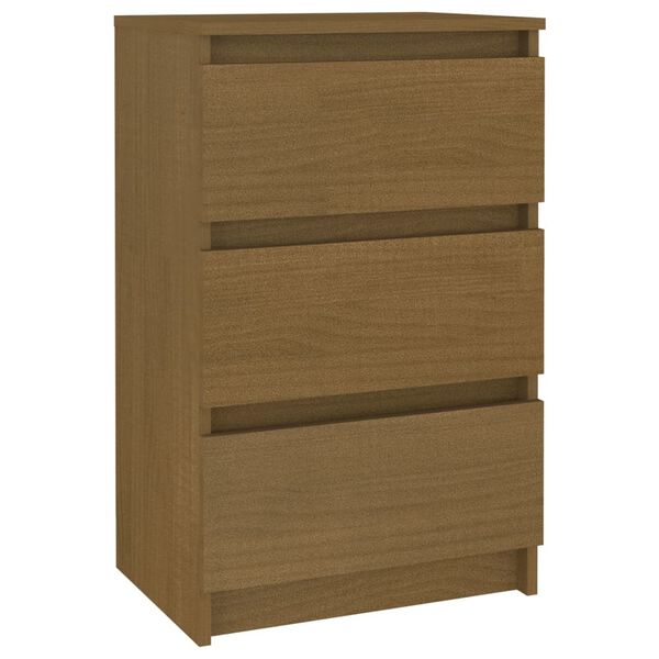 vidaXL Nachtschrank Honigbraun 40x29,5x64 cm Massivholz Kiefer