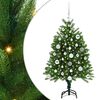 vidaXL Weihnachtsbaum mit 150 LEDs mit St&auml;nder Gr&uuml;n 120 cm PE