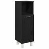 vidaXL Badezimmerschrank Schwarz Eichen-Optik 30 x 30 x 95 cm