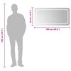 vidaXL LED-Badspiegel 100x50 cm