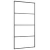 vidaXL Schiebet&uuml;r mit Beschlag Schwarz 102,5x205 cm ESG-Glas