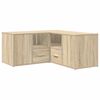 vidaXL Eckregal Sonoma-Eiche 160x40x45 cm Holzwerkstoff