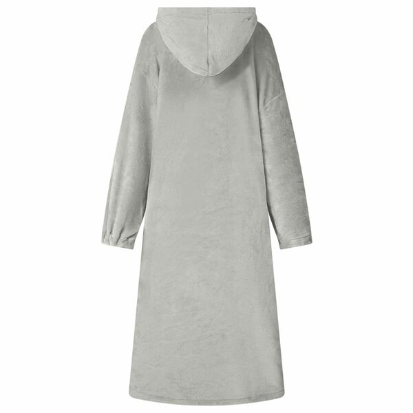 vidaXL Decken-Hoodie Grau M Flanell