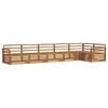 vidaXL Outdoor-Sofagarnitur 6 stk. Natur