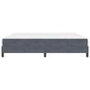 vidaXL Boxspringbett mit Matratze Dunkelgrau 200 x 200 cm Stoff