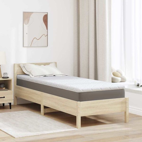 vidaXL Kokosnuss Topper Wei&szlig; 80 x 200 cm Jacquard-Stoff