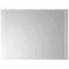 vidaXL LED-Badezimmerspiegel Transparent 80 x 60 cm Geh&auml;rtetes Glas