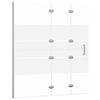 vidaXL Faltbare Duschkabine ESG 120x140 cm Wei&szlig;