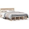 vidaXL Massivholzbett ohne Matratze 140x190 cm Kiefernholz