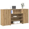 vidaXL Empfangstheke Artisan-Eiche 200x50x103,5 cm Holzwerkstoff