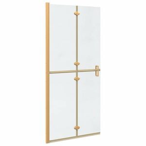 vidaXL Walk-In Duschwand Gold 90 x 6,5 x 190 cm