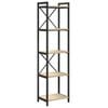 vidaXL B&uuml;cherregal 40 x 30 x 155 cm Holzwerkstoff Sonoma-Eiche