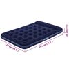 Best Way Luftbett Blau 191 x 137 x 28 cm PVC
