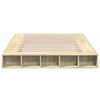 vidaXL Bettgestell Sonoma-Eiche 140x200 cm Holzwerkstoff