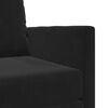 vidaXL Schlafsofa Schwarz 74 x 77 x 81 cm Samt