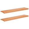 vidaXL Fensterb&auml;nke 2 stk. Lackiert 120 x 25 x 2 cm Massivholz Buche