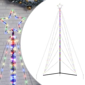 vidaXL LED Weihnachtsbaum 615 LEDs Mehrfarbig 404,5 cm