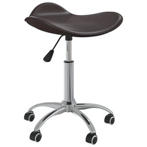 vidaXL B&uuml;rostuhl Braun Kunstleder