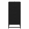 vidaXL Sideboard Schwarz Eichen-Optik 35,5 x 35 x 76 cm