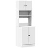 vidaXL K&uuml;chenschrank Wei&szlig; 60x50x180 cm Holzwerkstoff