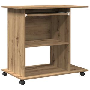 vidaXL Schreibtisch Artisan-Eiche 80x50x75 cm Holzwerkstoff