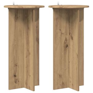 vidaXL Pflanzenst&auml;nder 2 pcs Artisan-Eiche 40 x 40 x 80 cm