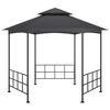 vidaXL Pavillon mit Seitenwänden 3,1x2,7 m Anthrazit