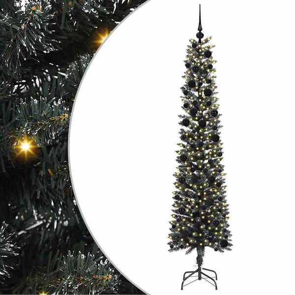 vidaXL K&uuml;nstlicher Weihnachtsbaum mit 300 LEDs mit St&auml;nder Gr&uuml;n 240 cm