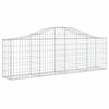 vidaXL Gabionen mit Hochbogen 6 Stk. 200x30x60/80 cm Verzinktes Eisen