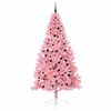vidaXL K&uuml;nstlicher vorbeleuchteter Weihnachtsbaum Rosa 240 cm PVC