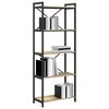 vidaXL B&uuml;cherregal Sonoma-Eiche 60 x 30 x 155 cm Holzwerkstoff