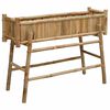 vidaXL Gartenpflanzer mit Halter Natur 100 x 38 x 74 cm Bambus