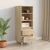 vidaXL Highboard Sonoma-Eiche 40x36x110 cm Holzwerkstoff
