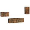 vidaXL 4-tlg. TV-Schrank-Set R&auml;uchereiche Holzwerkstoff