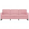 vidaXL 3-Sitzer-Sofa Rosa 180 cm Samt