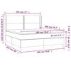 vidaXL Boxspringbett mit Matratze & LED Cappuccino-Braun 180x200cm