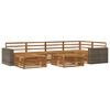 vidaXL Outdoor-Sofagarnitur 7 Stk. Natur